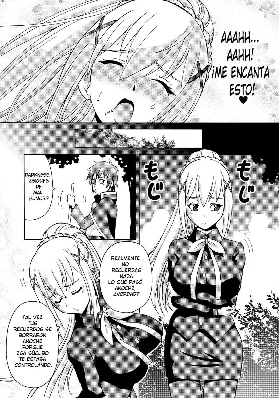 (C90) [Toraya (ITOYOKO)] Ero Subarashii Sekai ni Nakadashi o! 2 (Kono Subarashii Sekai ni Syukufuku o!) [Spanish] [marcosmass] - Page 27