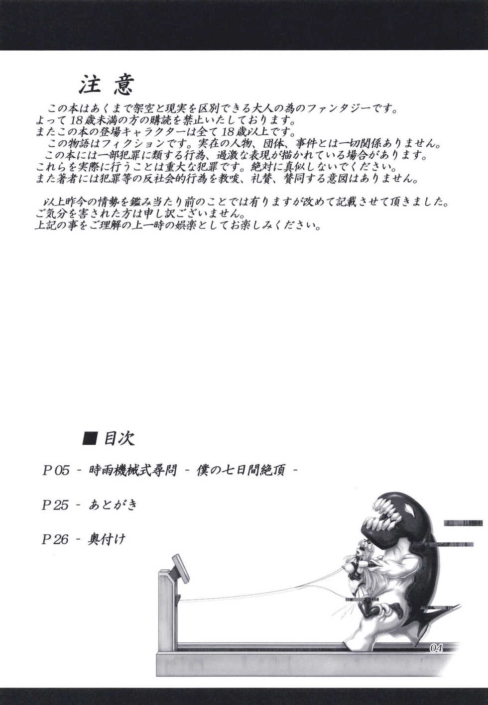 [Hikari no Tomoshibi (Kousoku)] Shigure Kikaishiki Jinmon -Boku no Nanokakan Zecchou- (Kantai Collection -KanColle-) [English] [MrBubbles] [Digital] - Page 3