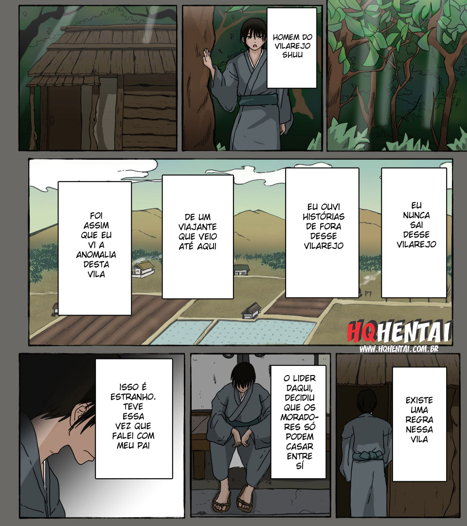 [Iris art (Toda Hisaya)] Mura no Okite - Koibito wa Ore no Mae de Hoka no Otoko to Fuufu ni Naru [Portuguese-BR] [HQHentai] - Page 2