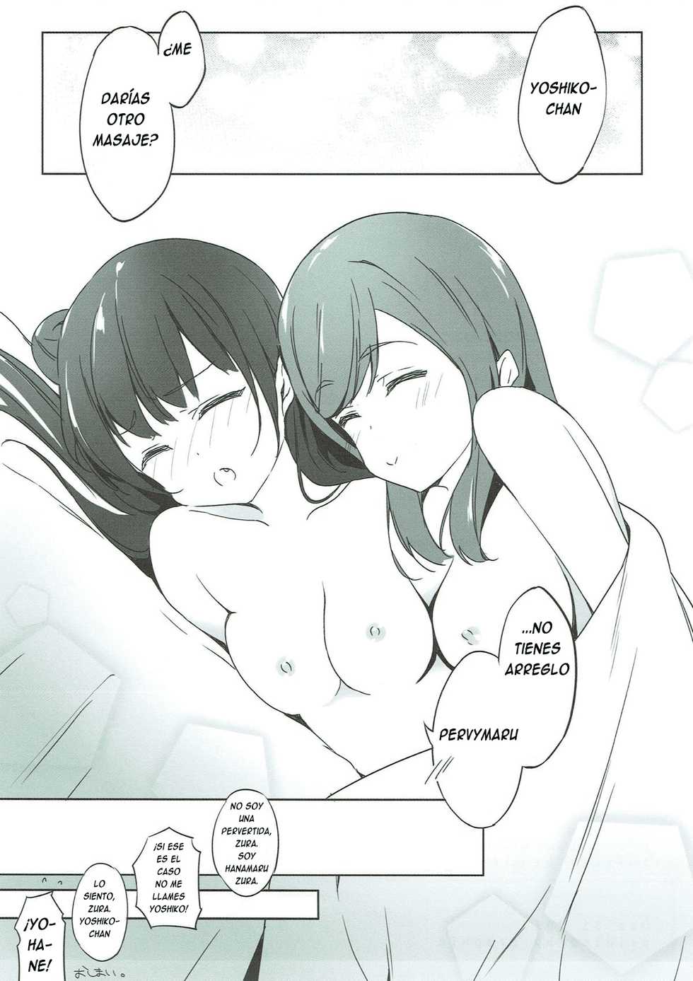 (C93) [bitacos (micopp)] Daten-shiki Hajimete Massage (Love Live! Sunshine!!) [Spanish] [Enderleaf] - Page 20