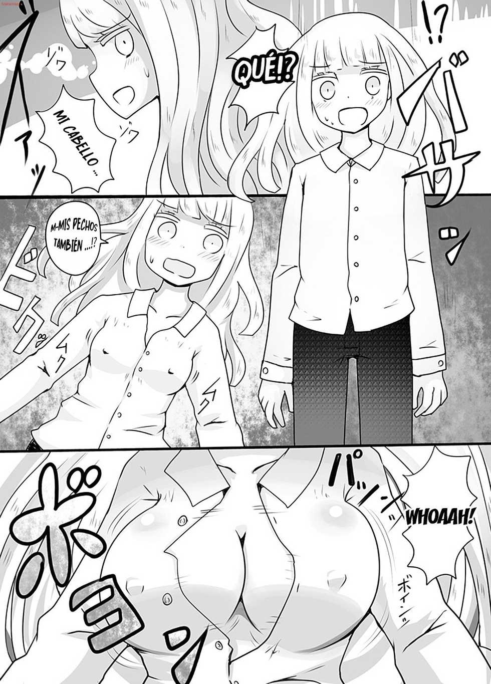 [Murasaki Nyanko Bar (Vae)] Shiraga no Danshi Koukousei ga Akuyuu ni Hamerarete Ayashii Kusuri o Nomasaretara Nyotaika Shite Shimattakeredo Nashikuzushi-teki ni SEX suru Funiki ni Natte Iru. [Spanish] [bananare22] - Page 7