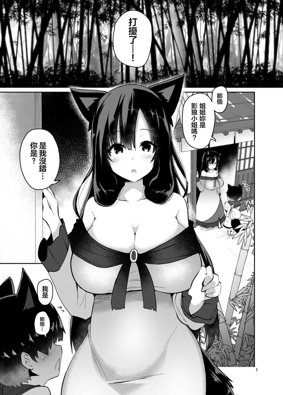 [Komamesugata (Akure Ekuto)] Ookami-san wa Kozukuri shitai!| 狼小姐想要造孩子！ (Touhou Project) [Chinese] [十的我全都要汉化组] [Digital] - Page 4