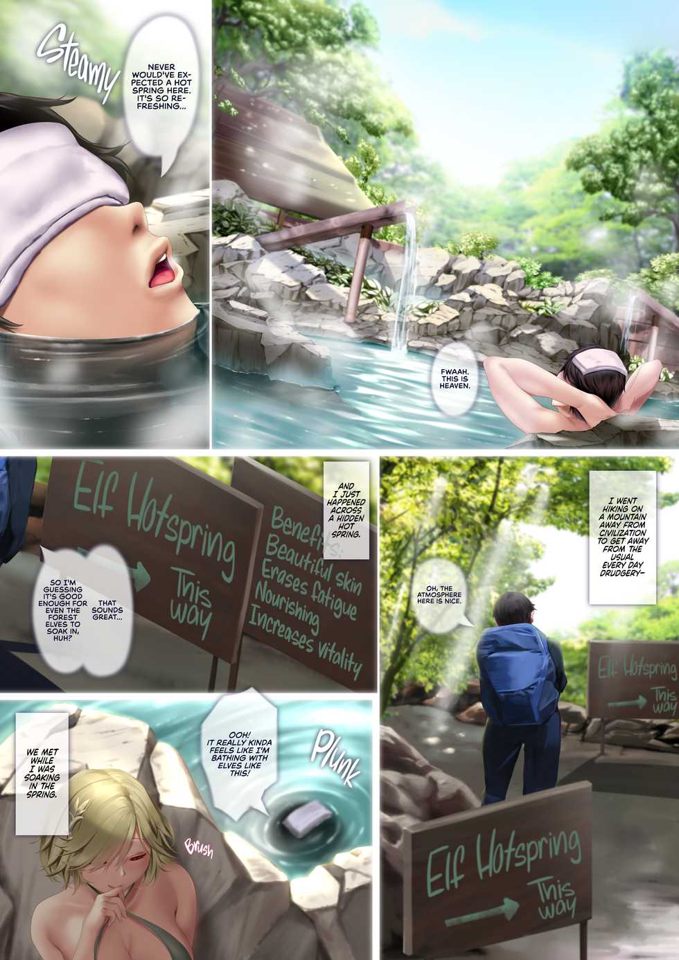 [Attendance Number 26 (Niro)] Ero Elf no Yu | Naughty Elf Hot Spring [English] =The Lost Light + RedLantern= [Digital] - Page 2