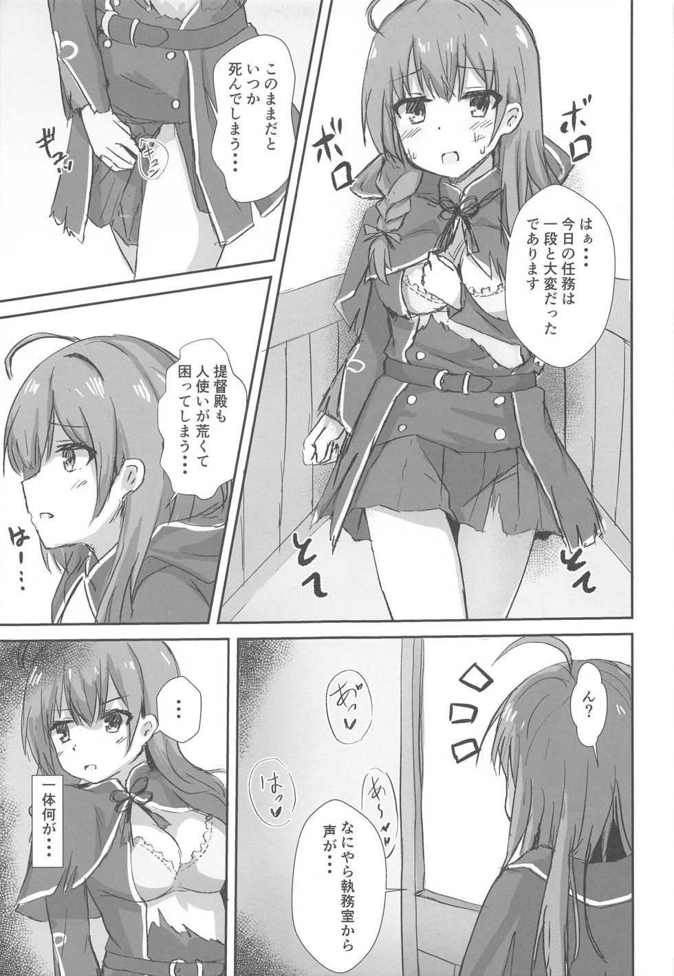 (Kobe Kawasaki Zousen Collection 7) [Locomocodon (Locos)] Shinshuu Maru to Kubi Shime SEX Kunren? (Kantai Collection -KanColle-) - Page 3