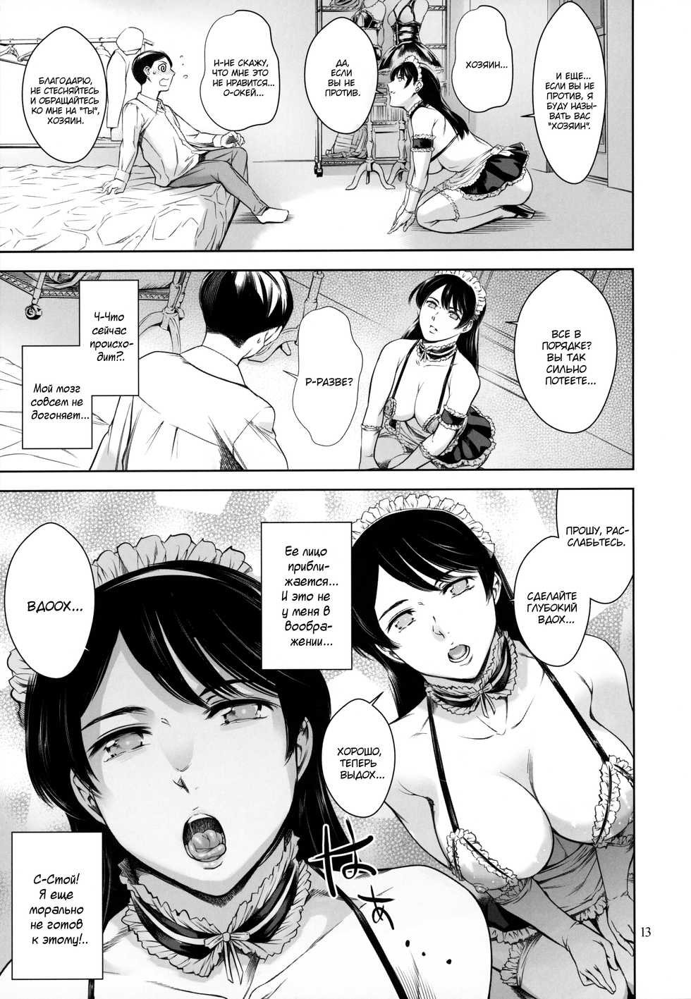 [Mesu Gorilla. (Tuna Empire)] Uchi no Maid | Моя служанка [Russian] [Mucopurulence Excretor] - Page 12