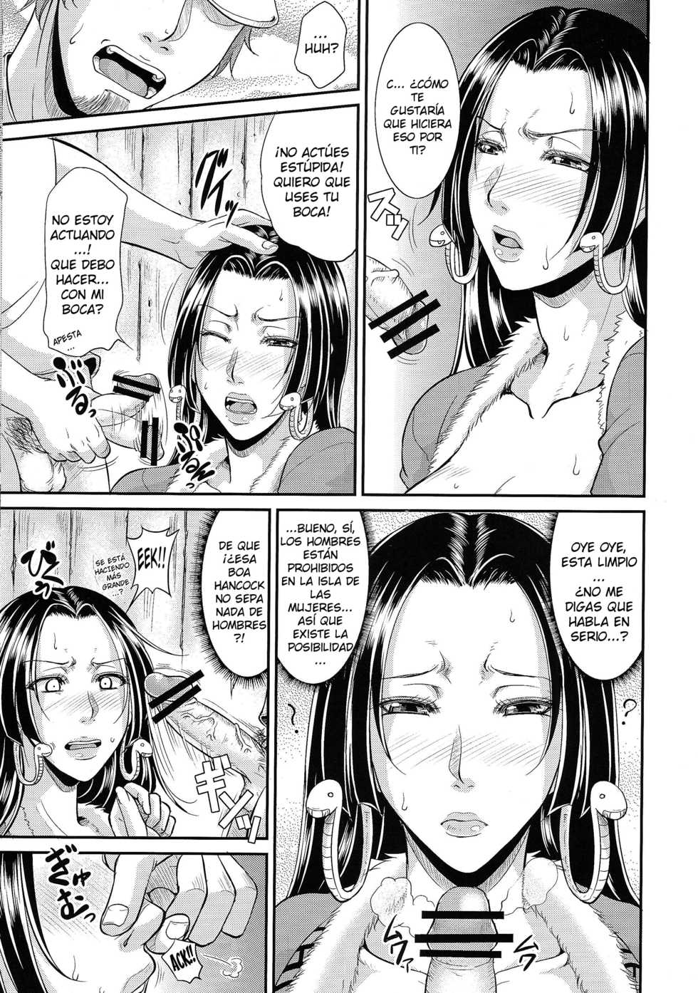 (C83) [TSK-BAR (Toguchi Masaya)] Hebihime-sama 29-sai no Teisou o Itadaku Hon (One Piece) [Spanish] - Page 4