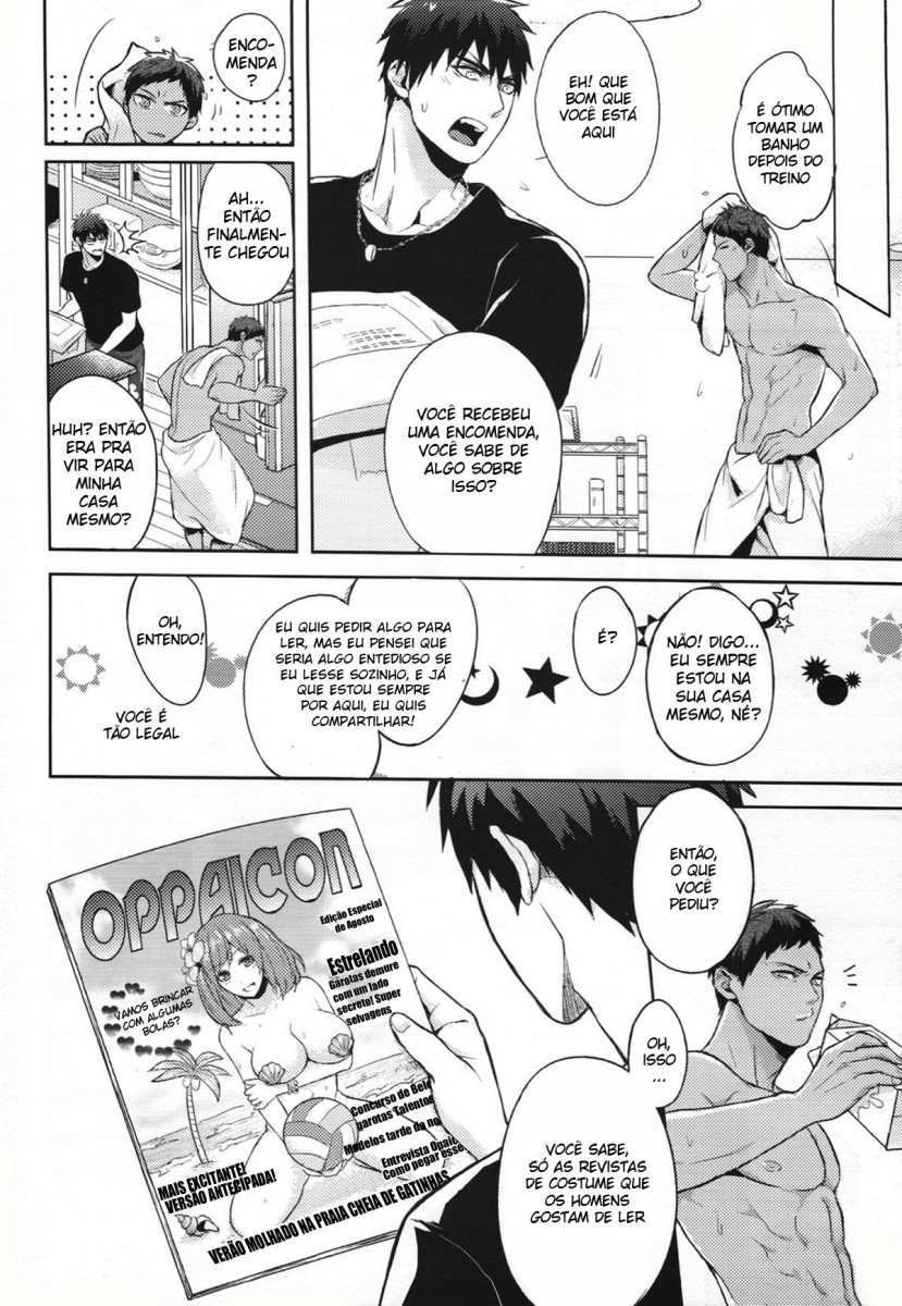 (CWT37) [Fuerzabruta (Zawar)] Hen na Mono o Orenchi ni Okuruna!! (Kuroko no Basuke) [Portuguese-BR] - Page 4