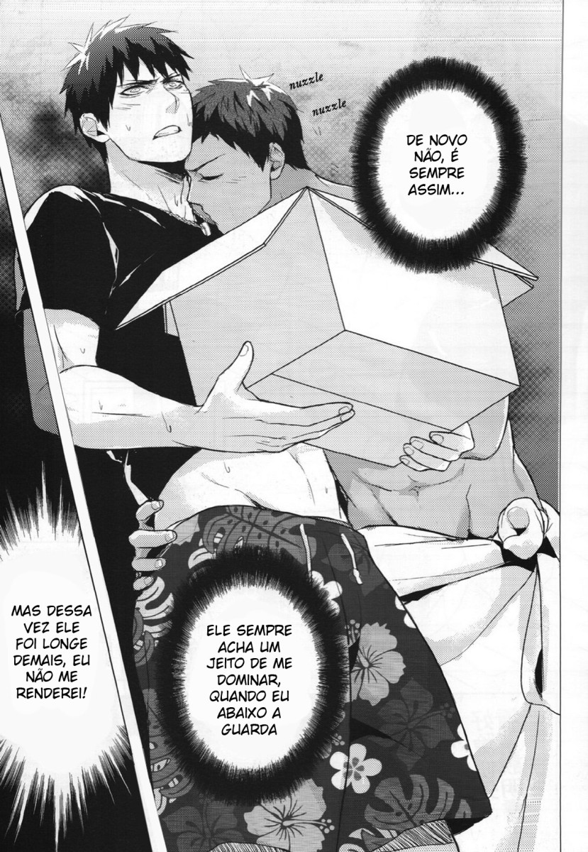 (CWT37) [Fuerzabruta (Zawar)] Hen na Mono o Orenchi ni Okuruna!! (Kuroko no Basuke) [Portuguese-BR] - Page 9