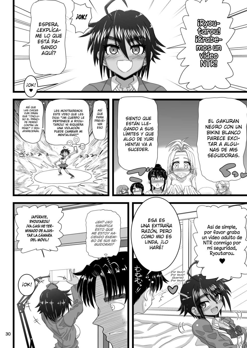 [Senbon Knock Zadankai (Inaba Fuyuki)] Osananajimi wa Joshikou no Ouji dakedo Ore no Mae de wa Mesu ni Naru [Spanish] [Hellsing Scans] [Digital] - Page 30