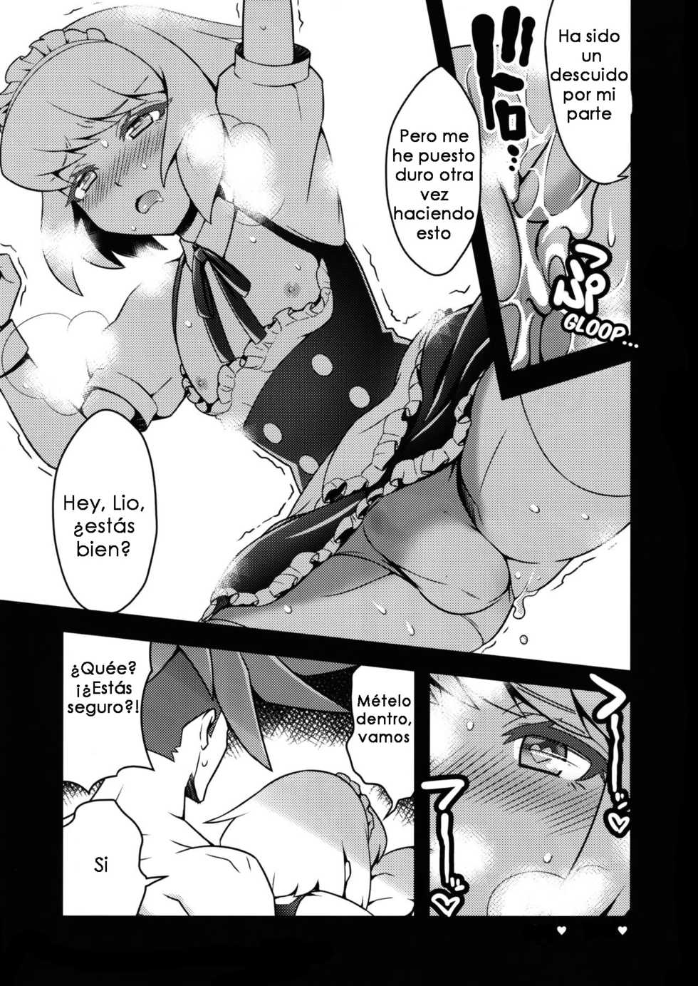(Kyouten Douchi) [SAWAGANI SCISSORS (02)] Mugen ni Hamete Kureru Lio Fotia | I'll Do It to You for Infinity, Lio Fotia! (Promare) [Spanish] - Page 13