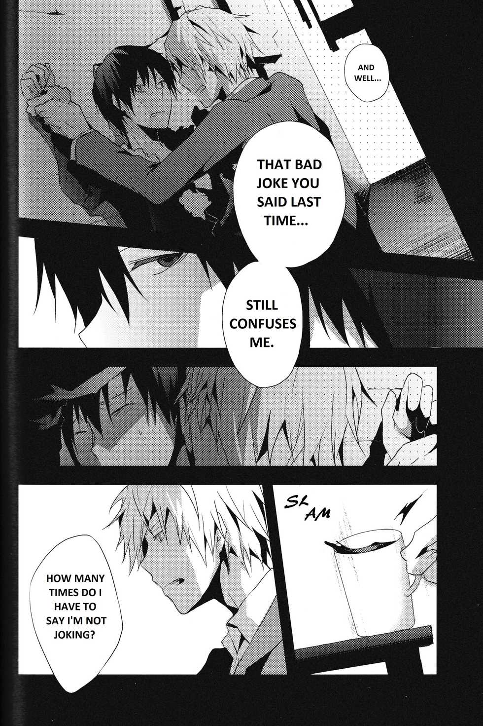 (C80) [Yinghua (sinba)] Yon Ekikan Renai | Fourth Station Romance (Durarara!!) [English] {kittycatkyla23} - Page 9