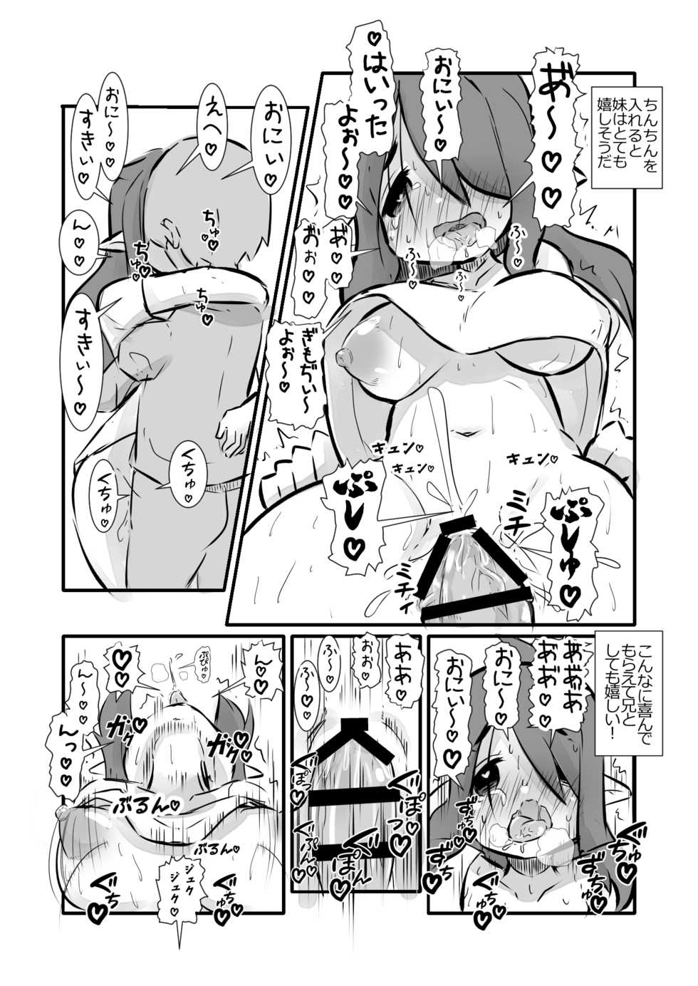 [Annonan (U-Non)] Hatsujou shita Kyonyuu Imouto Succubus ni Osowareta kedo Ani to Shite Ganbaru Hanashi - Page 3
