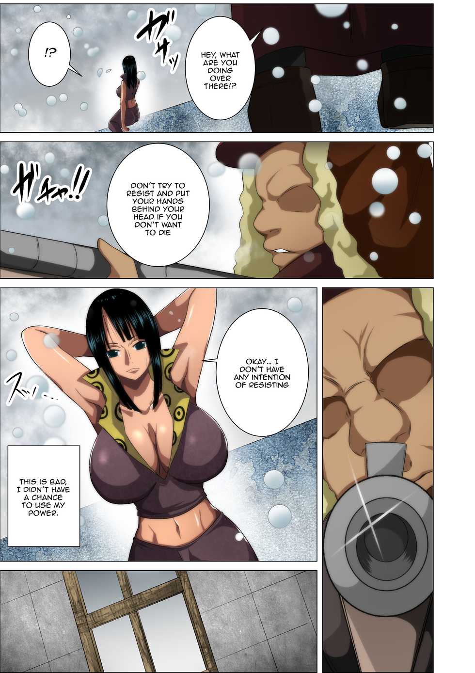 [Q Doujin] Torawareta Bakunyuu Kaizoku no Matsuro | The Fate Of The Captured Big Breasted Pirate (One Piece) [English] {Doujins.com} - Page 3