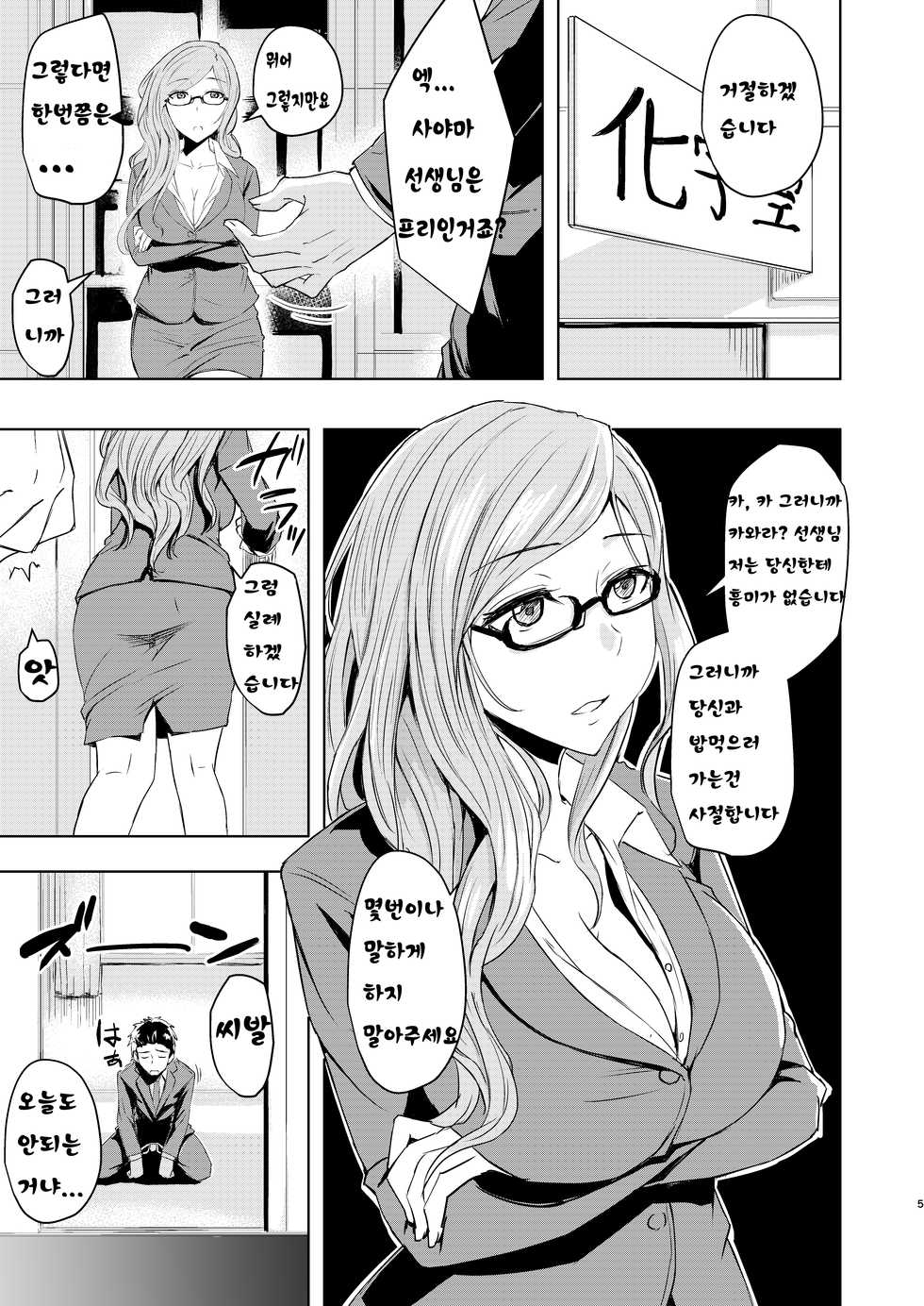 [Anegaoka Sanchoume (Okyuuri)] Sensei ga Konna Koto Shiteta Nante... | 선생님이 이런짓을 할줄이야 [Korean] [Digital] - Page 5
