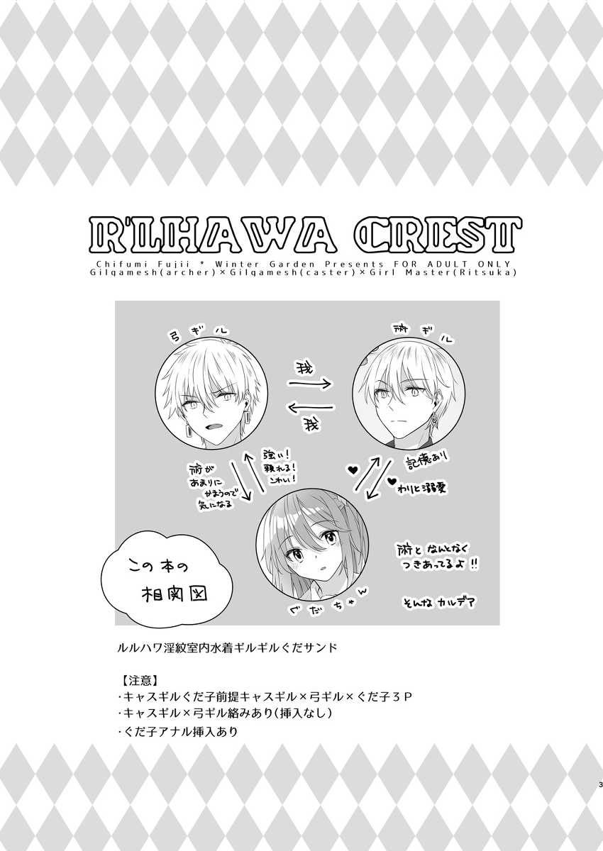 (Dai 31-ji ROOT4to5) [Winter Garden (Fujii Chifumi)] R'LHAWA CREST (Fate/Grand Order) [Sample] - Page 2