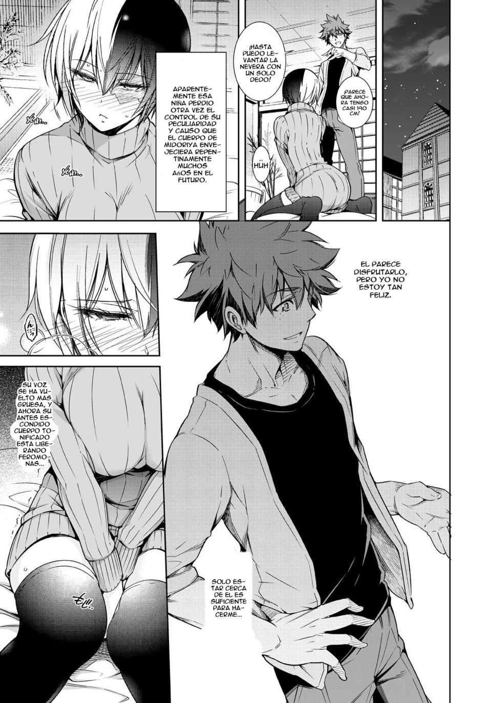 [OMEGA 2-D (Hibino Tomoki, Shima Seiryuu)] Boku no Iinazuke to Osananajimi ga Shuraba Sugiru Ver.5+5.5+COSPLAY (Boku no Hero Academia) [Spanish] [m2mwk2] [Digital] - Page 18