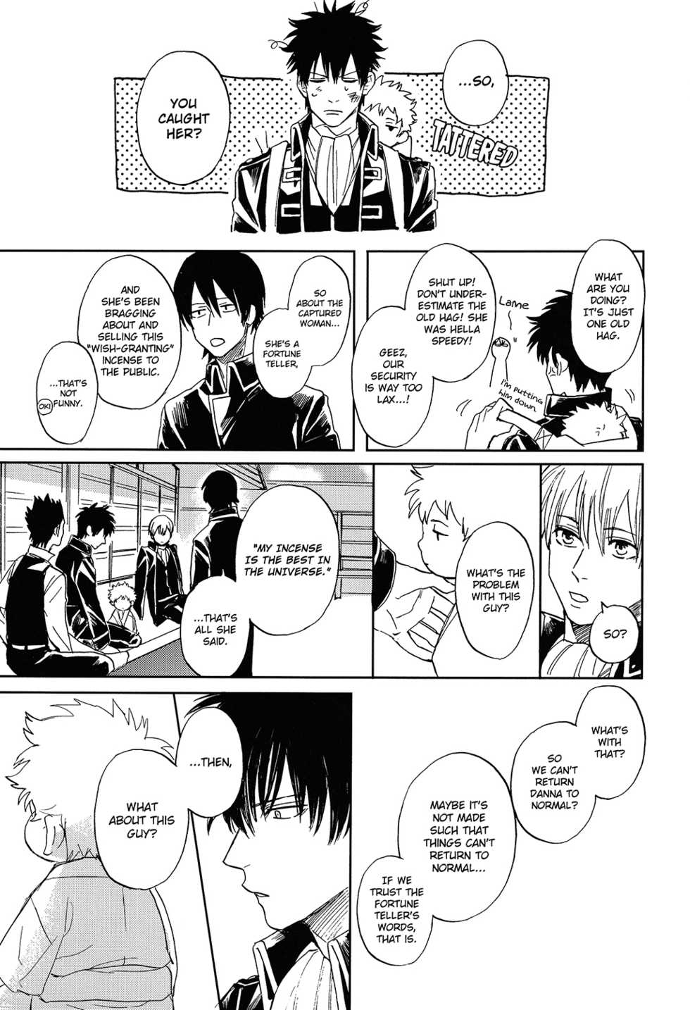 (C91) [Gekirin (Syaku)] Sono Hoshi wa Ochita (Gintama) [English] [Baragaki Scans] - Page 40