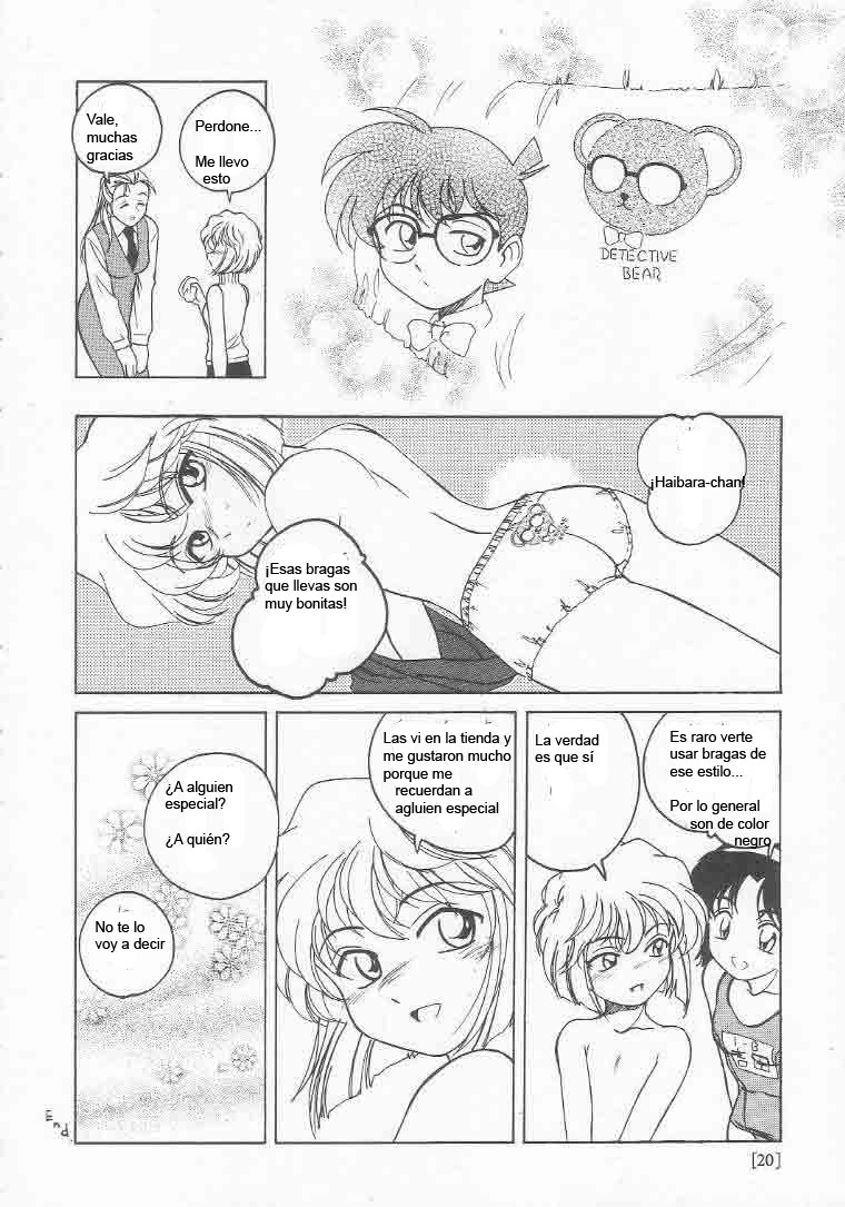 (C58) [Joshinzoku (Bienchan, Wanyanaguda)] Manga Sangyou Haikibutsu 01 (Detective Conan) [Spanish] - Page 19