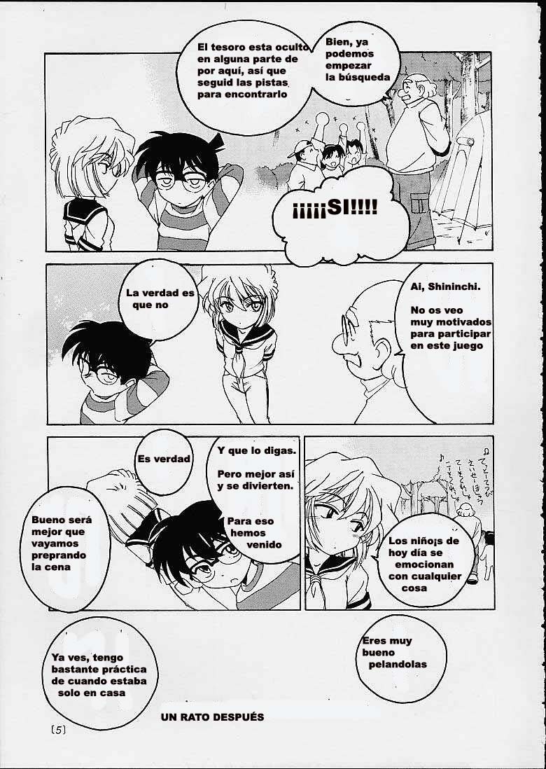 (C60) [Joshinzoku (Wanyanaguda)] Manga Sangyou Haikibutsu 03 (Detective Conan) [Spanish] [Sephirot no Fansub] - Page 4