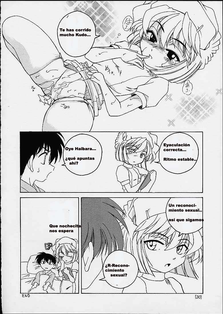 (C60) [Joshinzoku (Wanyanaguda)] Manga Sangyou Haikibutsu 03 (Detective Conan) [Spanish] [Sephirot no Fansub] - Page 29