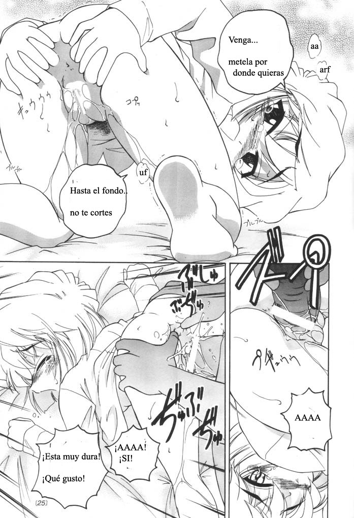 (C61) [Joshinzoku (Wanyanaguda)] Manga Sangyou Haikibutsu 04 (Detective Conan) [Spanish] [Lolicon Kingdom] - Page 24