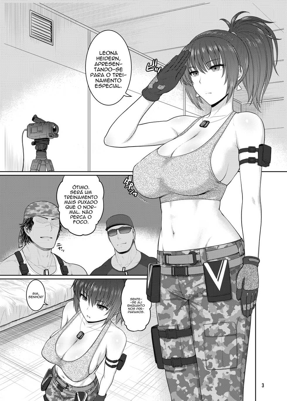 [Shinnihon Pepsitou (St.germain-sal)] Leona Heidern no Nichijou - A Rotina Diária de Leona Heidern (King of Fighters) [Portuguese-BR] [Caliburn] [Digital] - Page 4