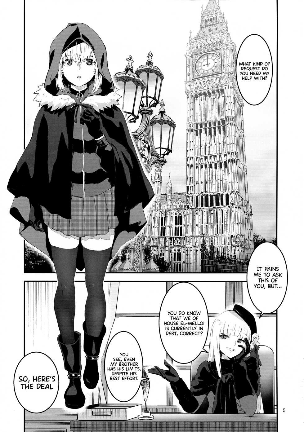 (C97) [Manga Super (Nekoi Mie)] Akogare no Gray-chan no Yowami ni Tsukekonde, Minna de Doutei o Sotsugyou sasete Moraimashita. (Lord El-Melloi II Sei no Jikenbo) [English] [UncontrolSwitch] [Decensored] - Page 5