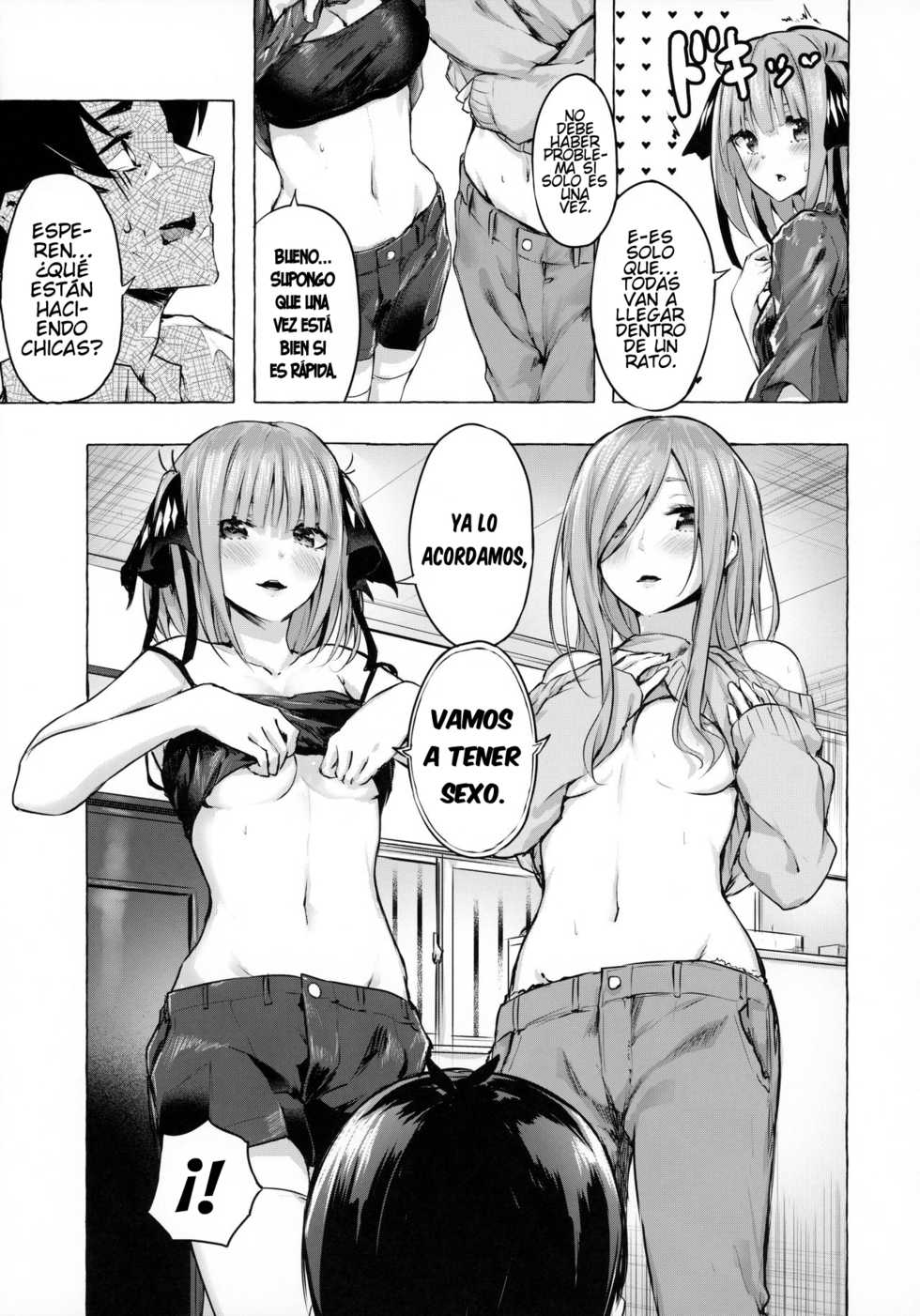 [Sawaraya Shoten (Sahara Gensei)] Hanayome no Kakuritsu (Gotoubun no Hanayome) [Spanish] [NHN SCANS] - Page 7