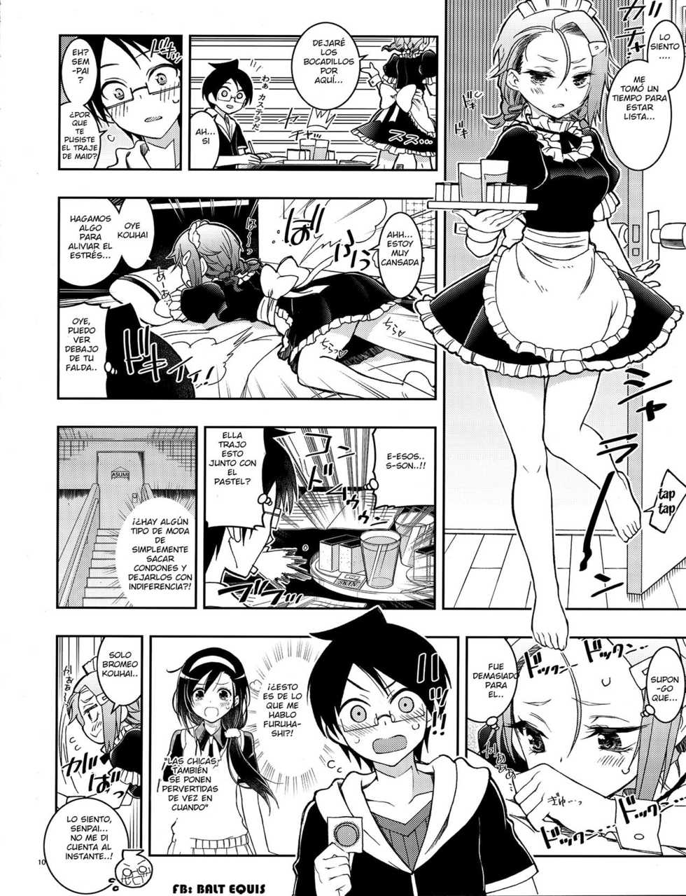 (C97) [Project Harakiri (Kaishaku)] BOKUTACHIHA FUMINOMO ASUMIMO KAWAII (Bokutachi wa Benkyou ga Dekinai) [Spanish] - Page 9