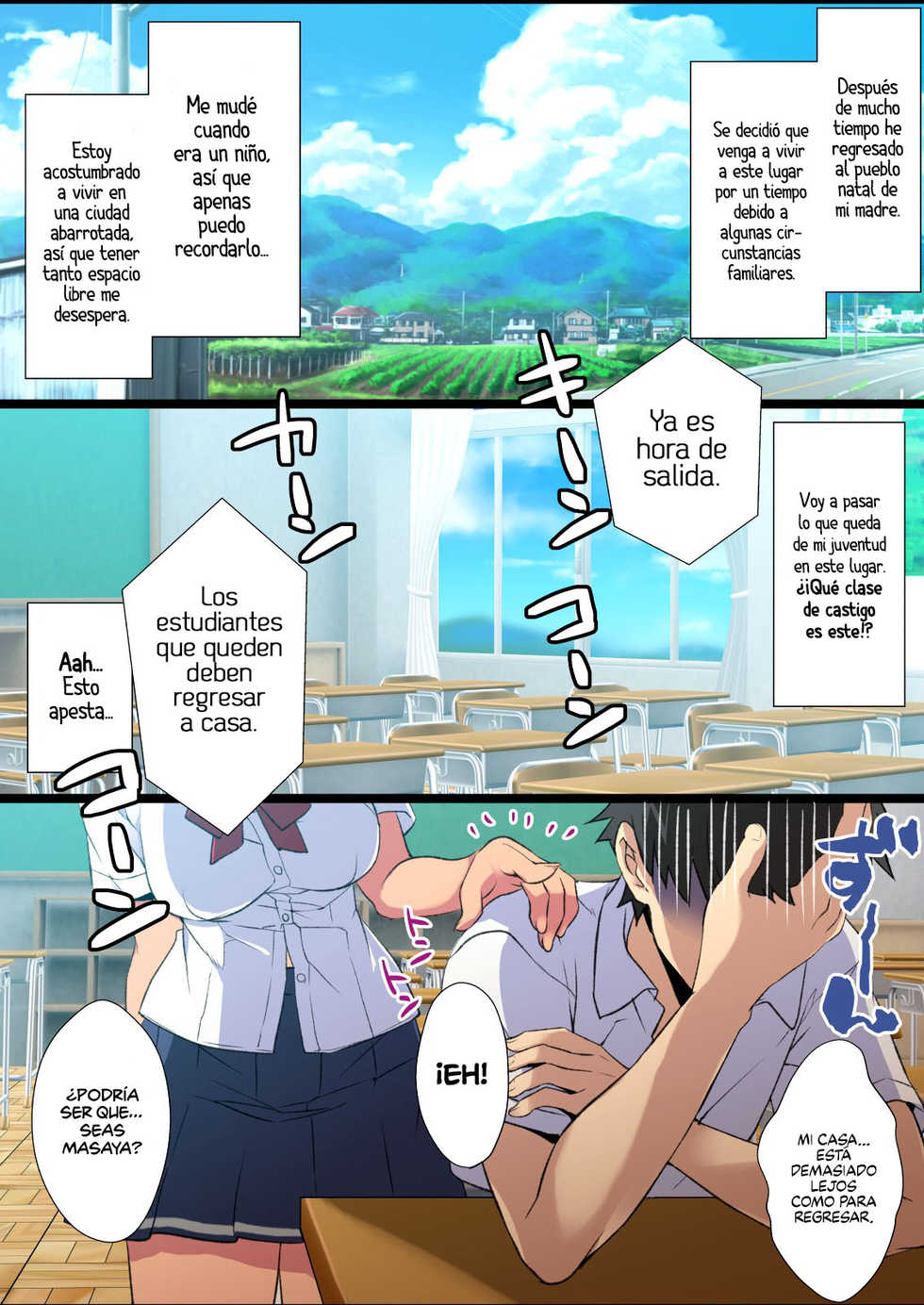 [Mebae Kyoudou] Inaka Osananajimi wa Hatsujouchuu! ~Muchimuchi Dosukebe Bitch ni Seichou Shita Osananajimi to Namahame Seikatsu~ [Spanish] [HentaIsLife Scans + Hellsin] - Page 2