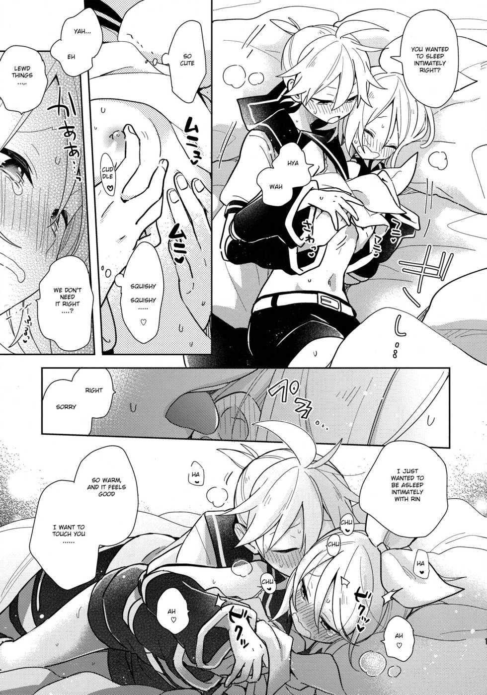 (Kagamine Kotoha!) [Wonderland (suzumi)] Issho no Ofuton de Nenai to Derarenai Heya [Seijin Mukai]  - Locked folder unless to sleep together  (VOCALOID) [English] - Page 10