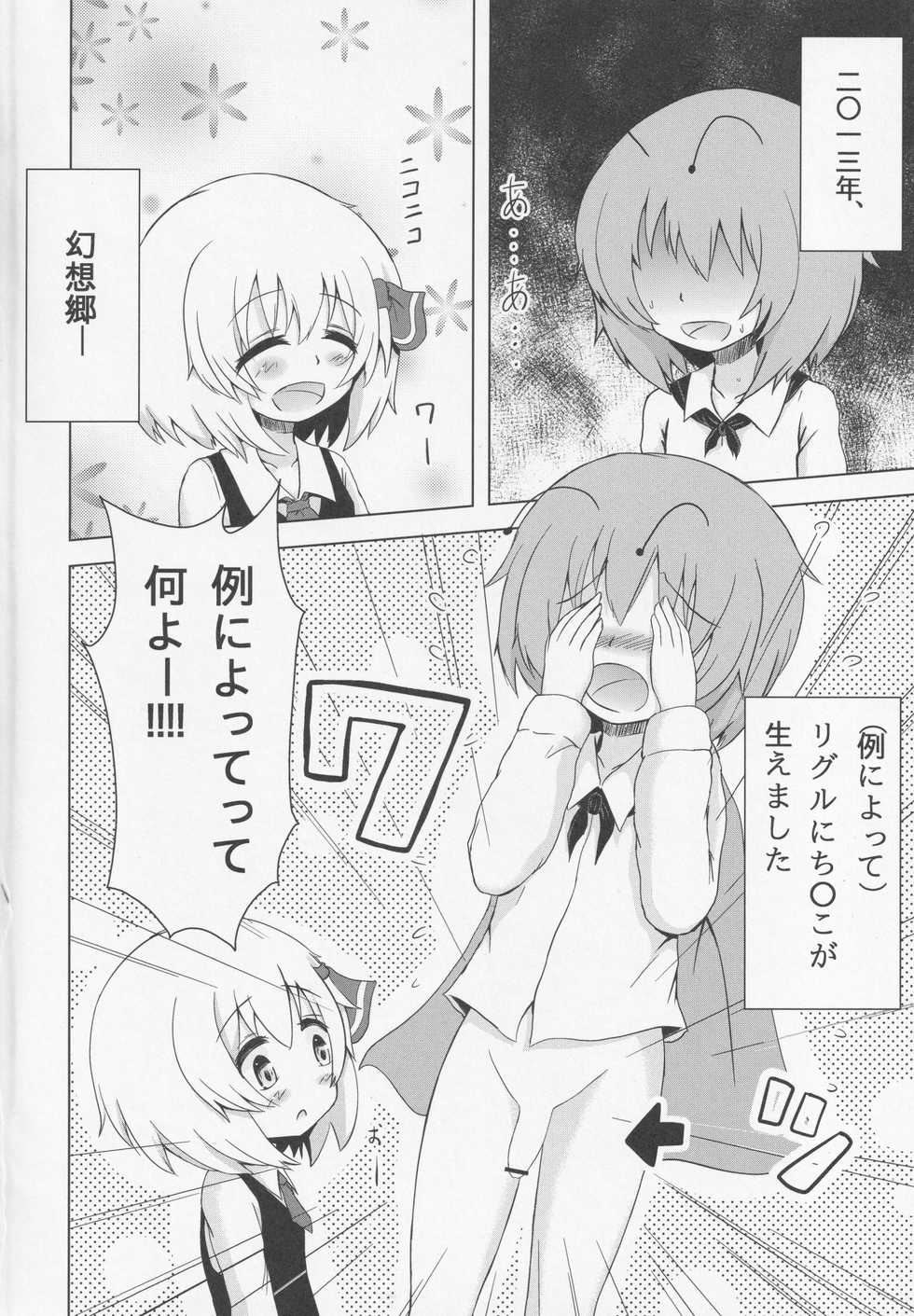 (Reitaisai 10) [Noramani (AoKOJI)] WriggRumia! (Touhou Project) - Page 3