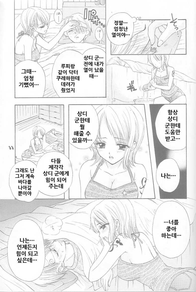 (C64) [Chara Chara (Okuda Tamiko)] Hige to Boin (One Piece) [Korean] - Page 9