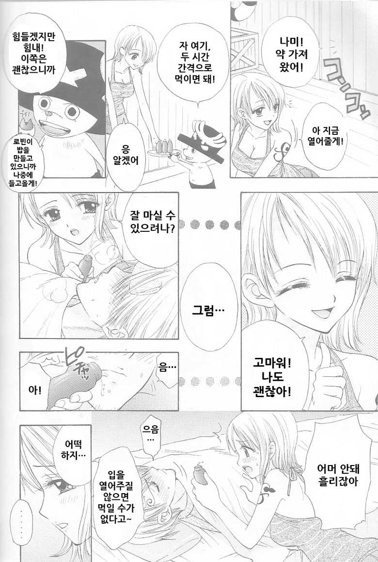 (C64) [Chara Chara (Okuda Tamiko)] Hige to Boin (One Piece) [Korean] - Page 10