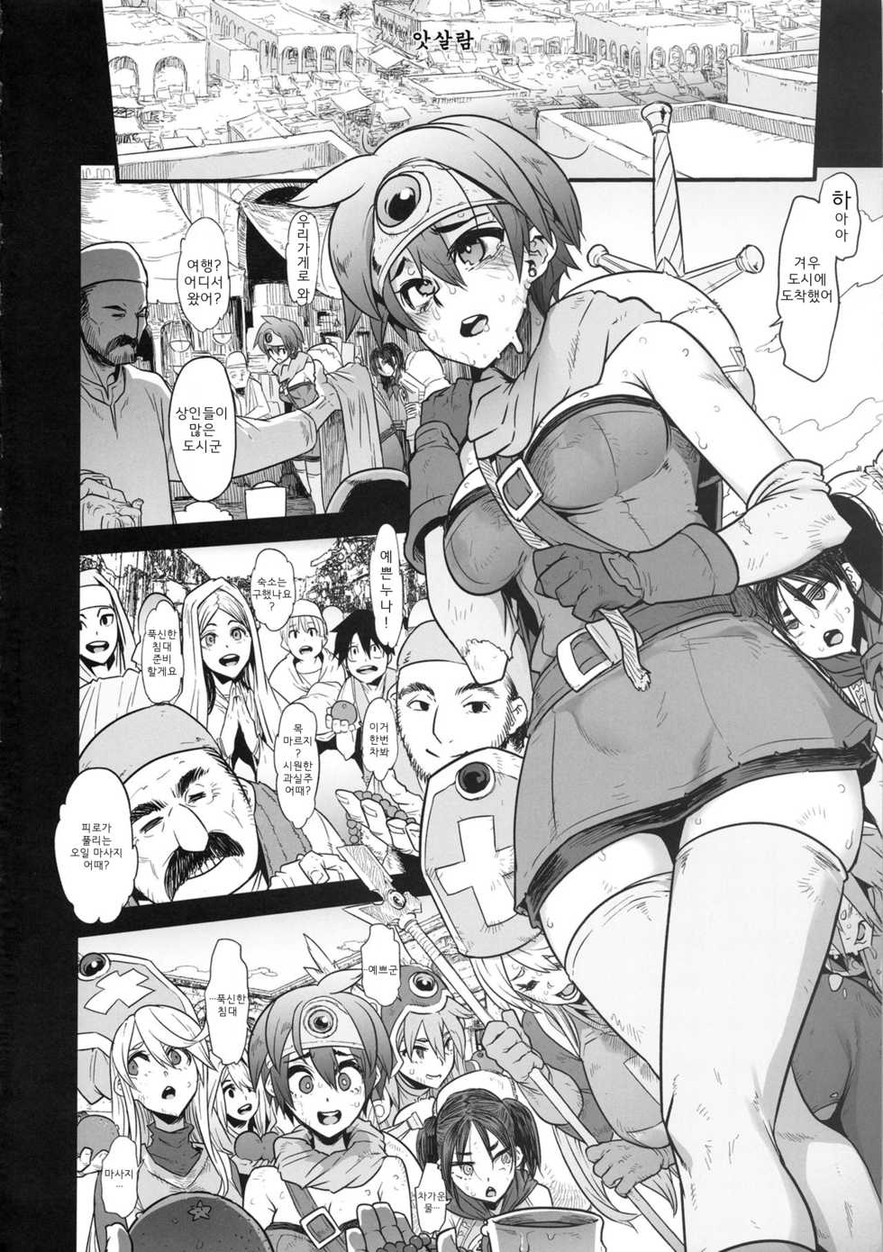 (C96) [DA HOOTCH (ShindoL)] Onna Yuusha no Tabi 4 Yoru no Machi no Onna Boukensha (Dragon Quest III) [Korean] [Seefar-Rome] - Page 4