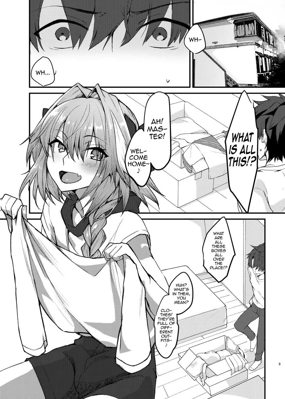 [Nekorobi (Nakajima Kotoko)] Astolfo-kun to Cosplay H suru Hon (Fate/Grand Order) [English] [mysterymeat3] [Digital] - Page 2