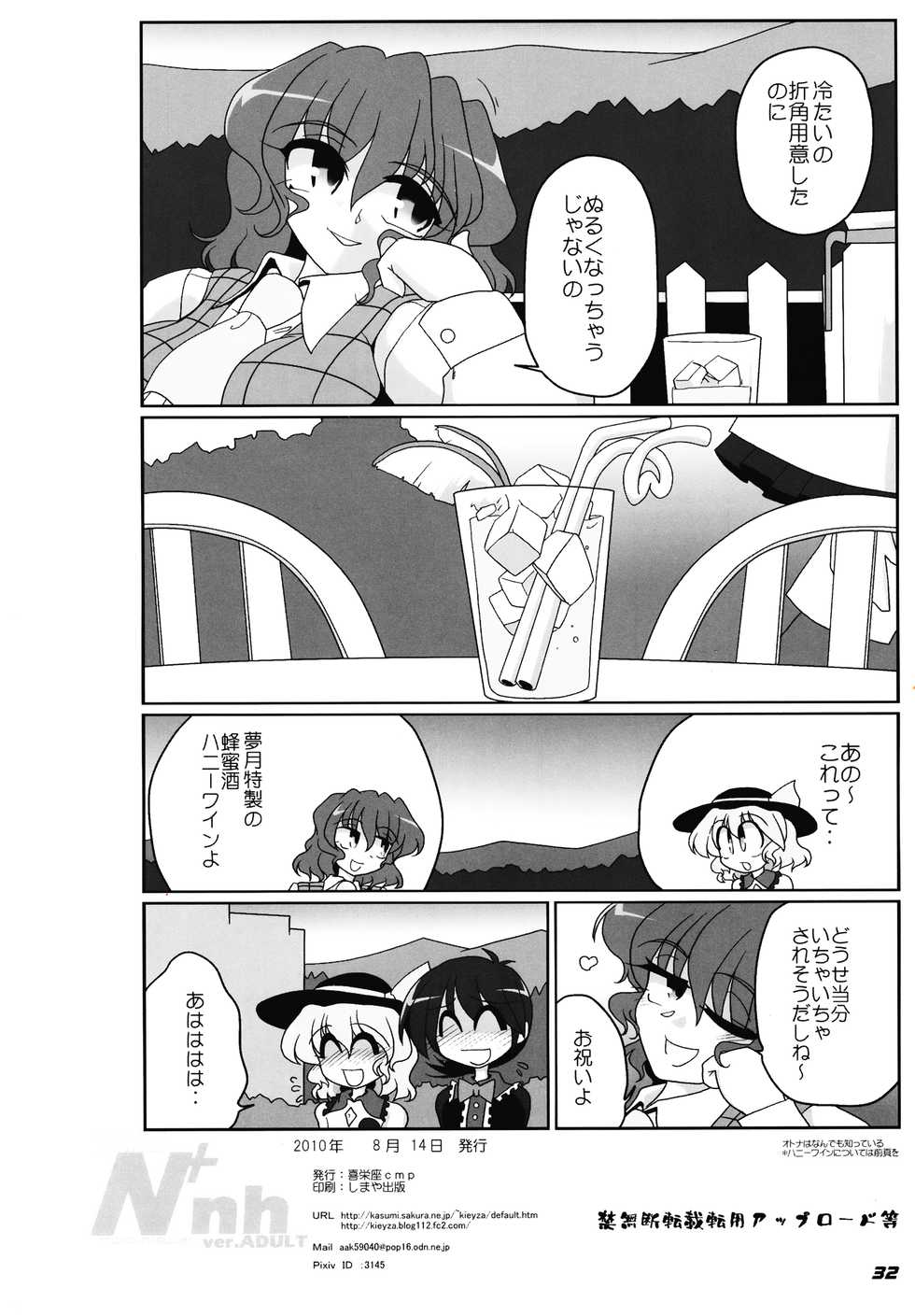 (C78) [Kieyza cmp (Kieyza)] TOHO N+ nh ver.ADULT (Touhou Project) [Decensored] - Page 33