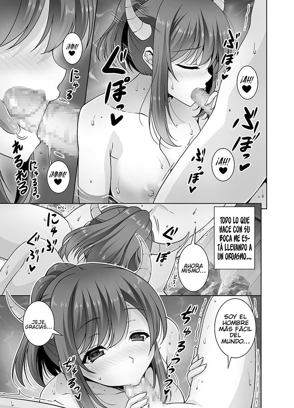 [RED CROWN (Ishigami Kazui)] Tottemo H na Succubus Onee-chan to Onsen de Shippori Sex [Spanish] [NHN SCANS] [Digital] - Page 14