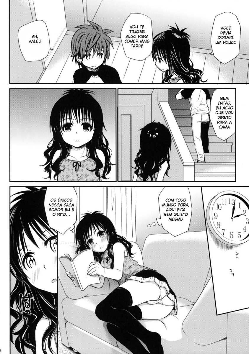 (COMIC1☆6) [Takumi na Muchi] Amakuchi Mikan (To LOVE-Ru) [Portuguese-BR] - Page 5