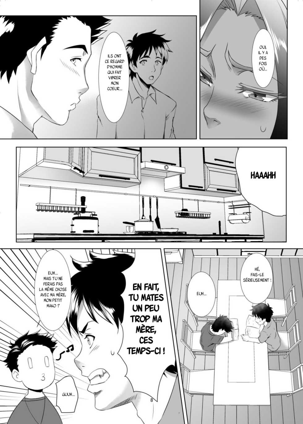 [SPRECHCHOR (Eguchi Chibi, Nintai Akira)] Omae no Kaa-chan, Ii Onna da yo na. Ch. 1 [French] [Digital] - Page 8