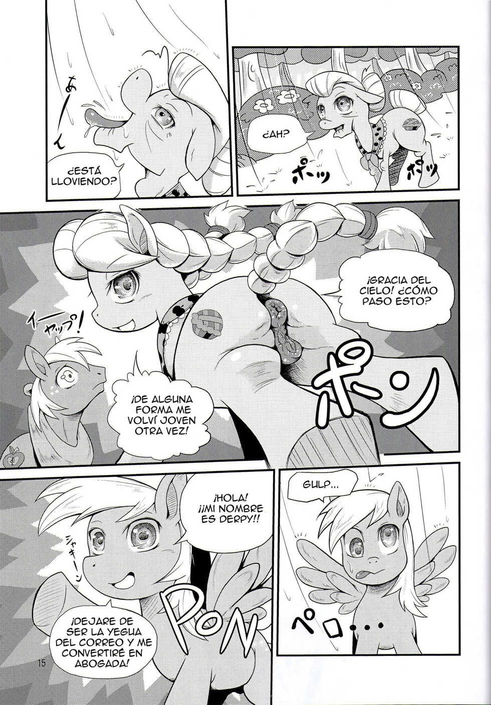(C84) [Two-Tone Color (Colulun)] Oshikko wa Maho | Orinar es Magia (My Little Pony: Friendship Is Magic) [Spanish] [Red Fox Makkan] - Page 14