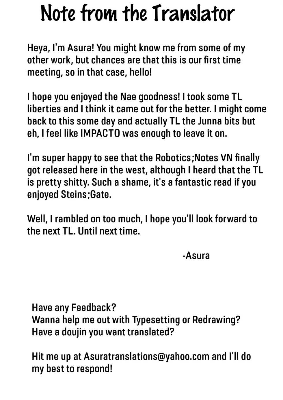 (C83) [Chikutakudoh (Chikugen)] Flat Out! (Robotics;Notes) [English] [AsuraTranslations] - Page 27