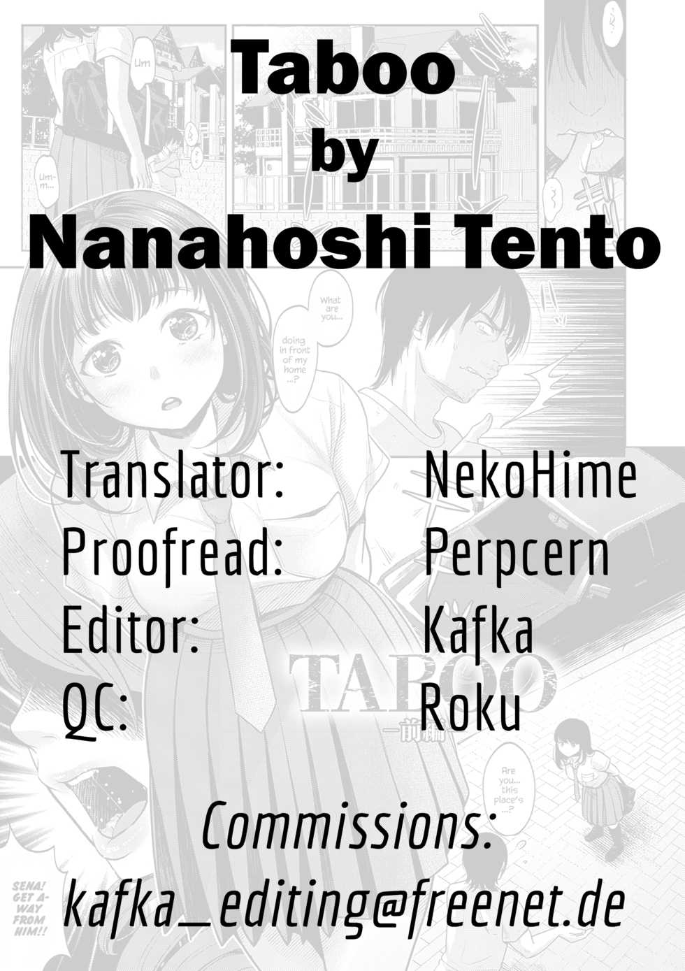 [Nanahoshi Tento] TABOO -Zenpen- (Yarisugi Shoujo no Kowashikata.) [English] [Kafka&Hennojin] [Digital] - Page 25