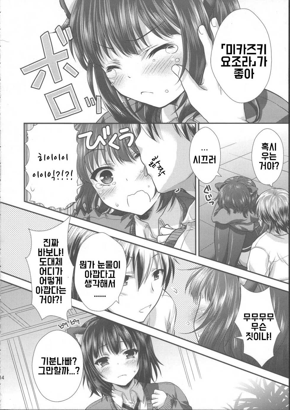 (C83) [Analog Store (Gomatamago)] Yozora Neko Overrun! | 요조라냥 OVERRUN! (Boku wa Tomodachi ga Sukunai) [Korean] [조라땅] - Page 14