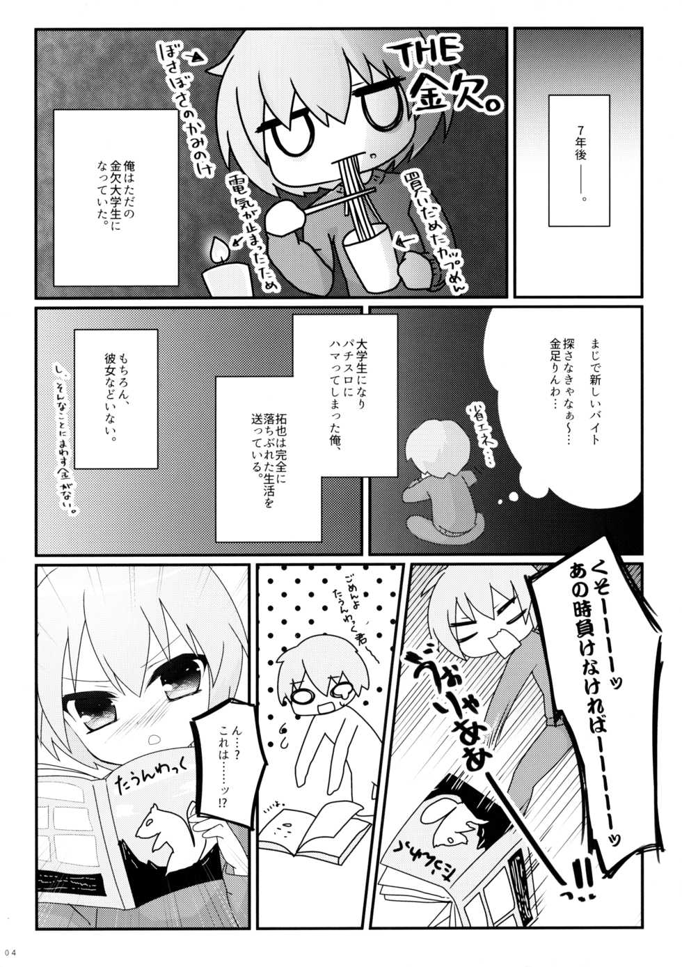 (C89) [Puchimaple (Hisagi)] Nikkyuu Gojuuman no Arbeit - Page 3