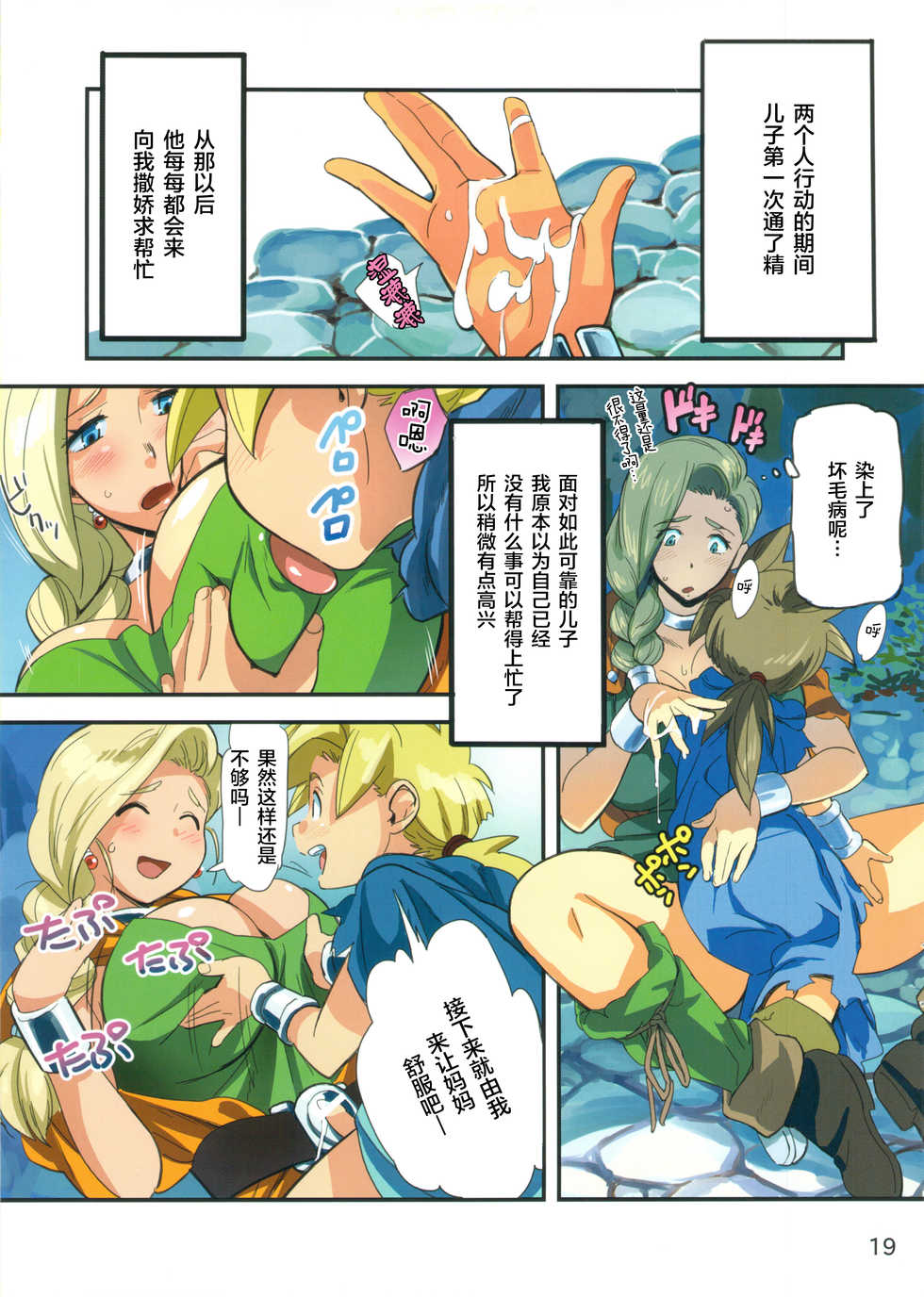(C86) [VOLVOX (Kizaki, Chirima)] Narazumono no Utage - Feast of rogue (Dragon Quest IV, Dragon Quest V) [Chinese] [新桥月白日语社] - Page 19