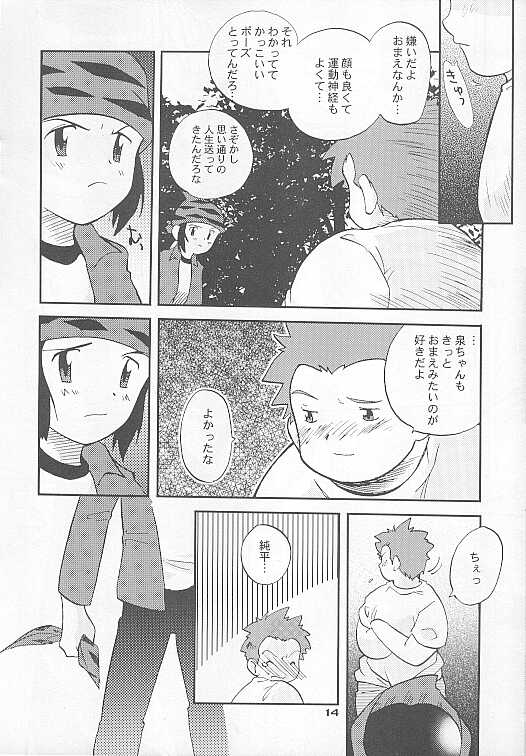 (Shotaket 7) [BUMSIGN (Hatoya Kobayashi)] MAGICAL SCAN. (Digimon Frontier) - Page 14