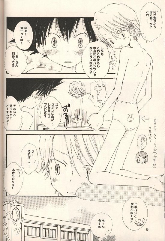[Gekkou Touzoku, PIKAPIKA (Nobi Nobita, Takahashi Mako)] Iya Yo Dame Yo Gaman Nasatte. (Digimon Adventure 02) - Page 11