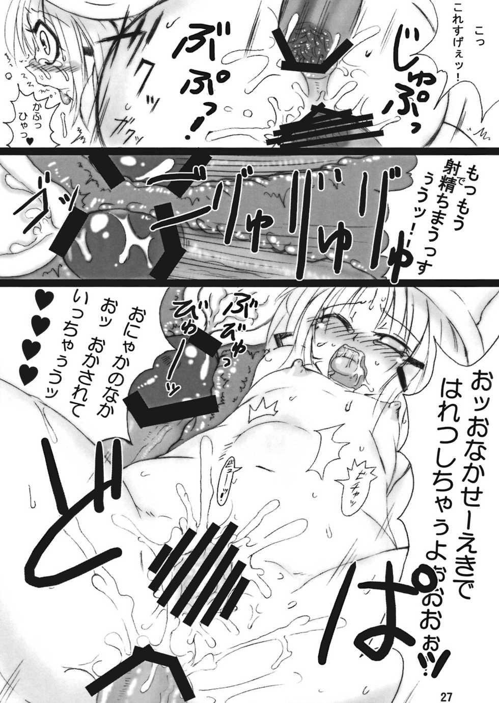 (Reitaisai 5) [MegaSoundOrchestra, super:nova (Sanwaribiki, Yukimachi Tounosuke)] Shuukan Watashi no Mishaguji-sama (Touhou Project) - Page 27