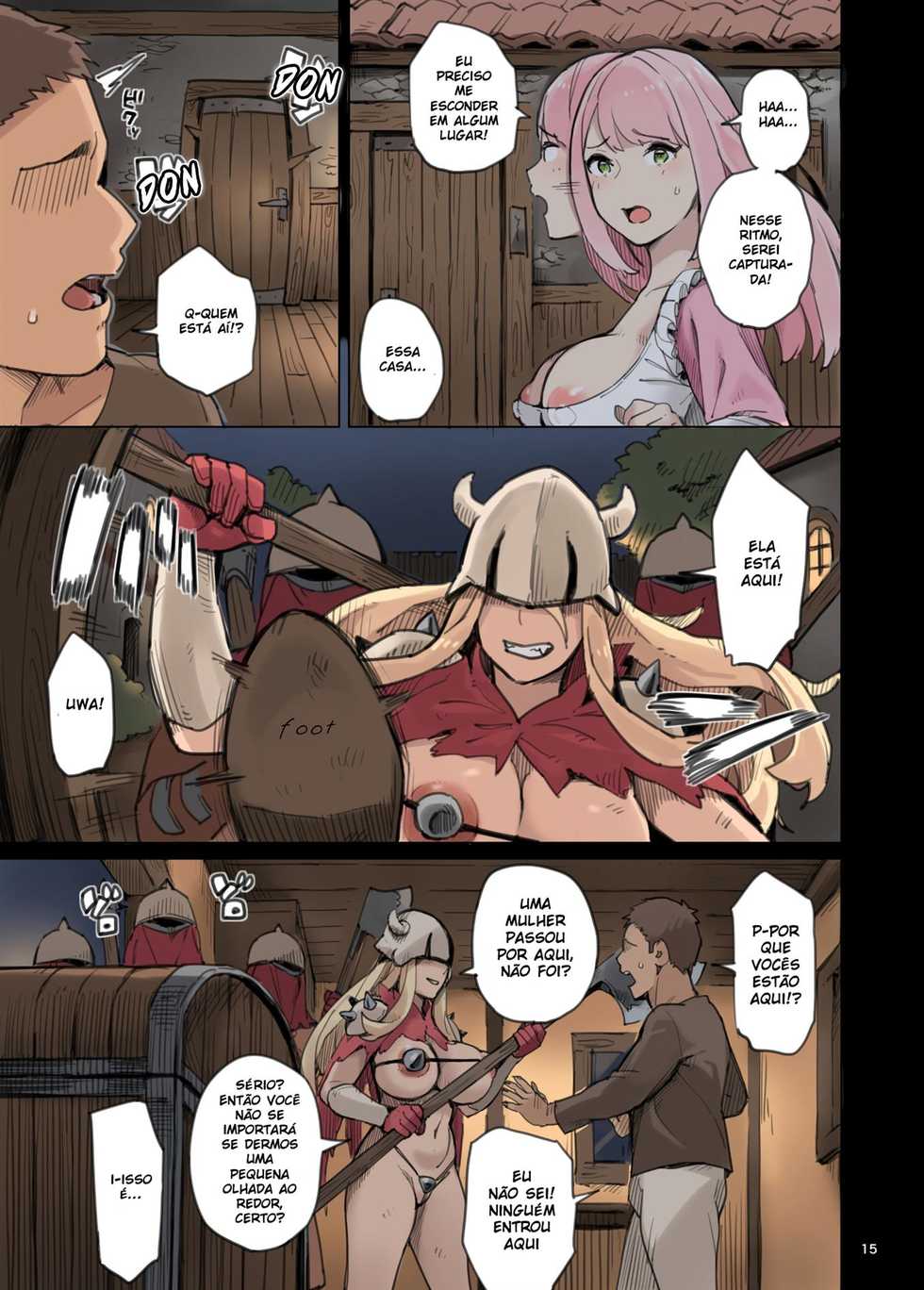 [Irotenya] Shinryaku no Wild Ecchi Teikoku!! -Inran Dasshutsu Hen- | A invasão do império selvagem!! -Edição de violação de lei- [Portuguese-BR] [hentaikai.com] - Page 15